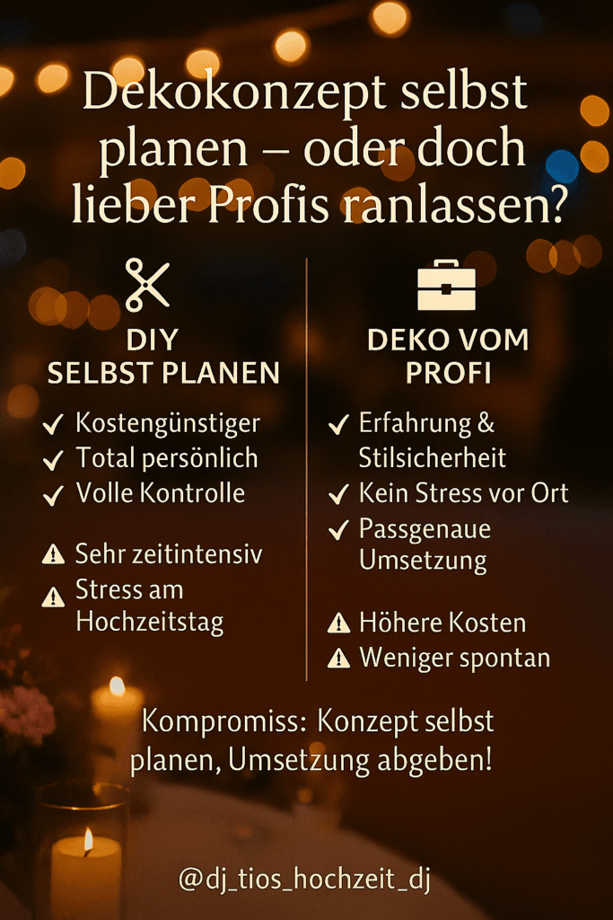 Dekonkonzept selbst durchführen oder Profi beauftragen ?